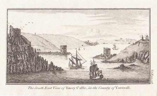 The South East View of Fowey Castle in the Couty of Cornwall.
