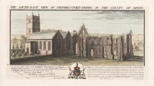 The South East view of Frithelstoke Priory in the County of Devon