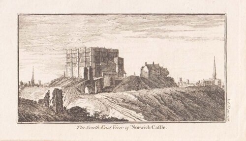 The South East View of Norwich Castle.