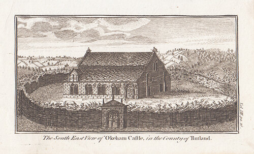 The South East view of Okeham Castle in the County of Rutland 