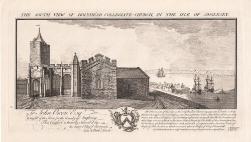 The South view of Holyhead Collegiate Church in the Isle of Anglesey