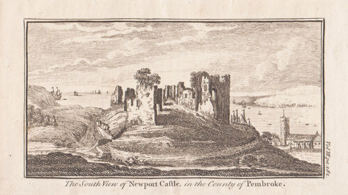 The South view of Newport Castle in the County of Pembrokeshire