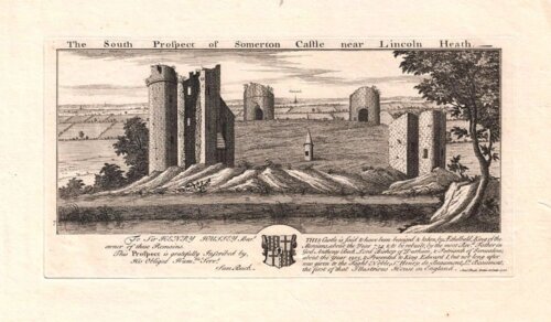 The South Prospect of Somerton Castle, near Lincoln Heath.
