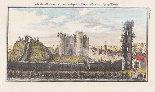 The South View of Tunbridge Castle in the County of Kent 