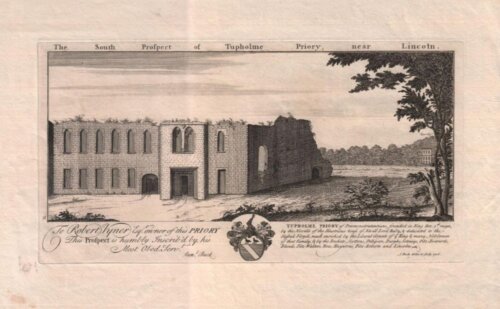 The South Prospect of Tupholme Priory, near Lincoln.