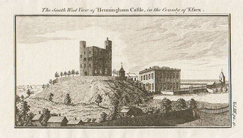South West view of Henningham Castle 