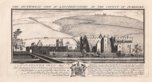 The South West View of Lantphey Court in the County of Pembroke