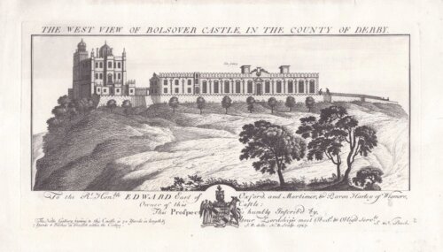 West View of Bolsover Castle in the County of Derby.