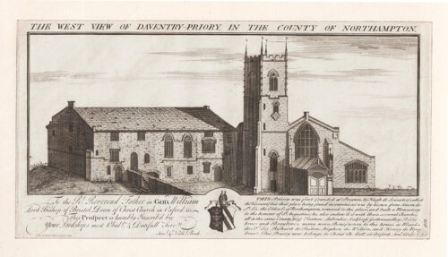 The West View od Daventry Priory in the County of Northampton 