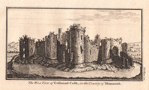The West View of Grismond Castle in the County of Monmouth