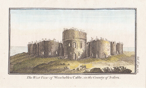 The West view of Winchelsea Castle in the County of Susses 