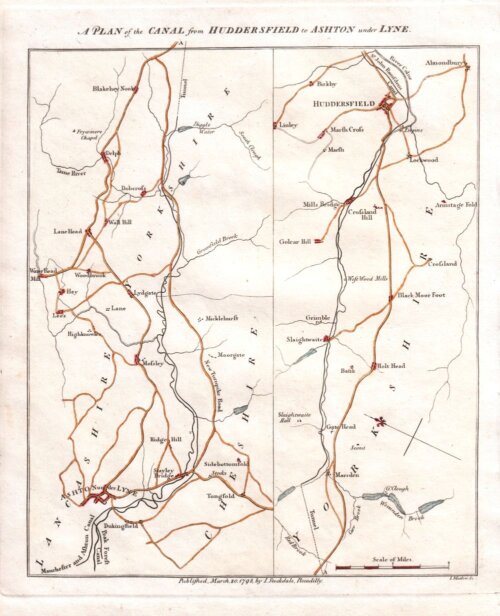 Huddersfield to Ashton under Lyne.