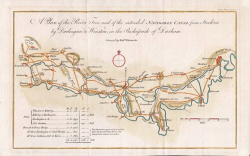 Navigable Canal from Stockton by Darlington to Winston