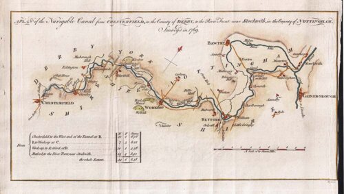 Chesterfield in the County of Derby to the River Trent near Stockwith