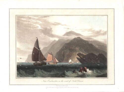 Near Combmartin , on the  coast of North Devon - Williams Daniell