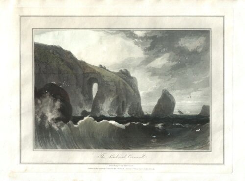 The Lands end, Cornwall - William Daniell.