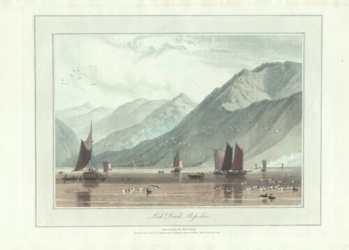 Loch Duick, Ros-shire.  William Daniell.  (antique print)