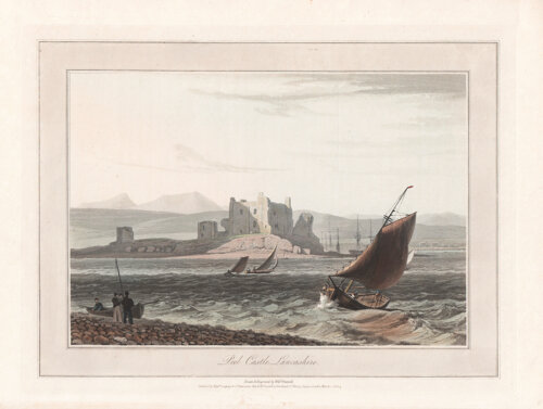 Peel Castle Lancashire - William Daniell