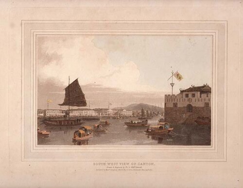 South West View of Canton  -  Thomas and William Daniell