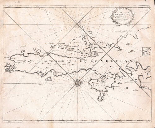 Greenville Collins - The South East of the Isle3 of Shetland.