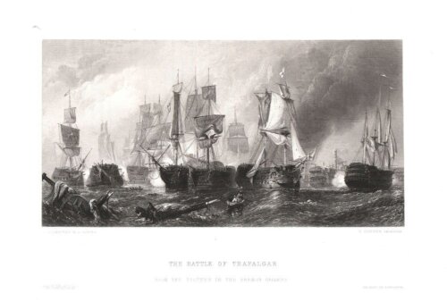 The Battle of Trafalgar from the picture in the Vernon Gallery