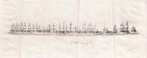 A View of the British and Combined Fleet at the conclusion of the Battle of Trafalgar