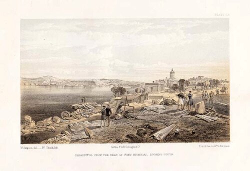 Sebastopol from the rear of Fort Nicholas looking South