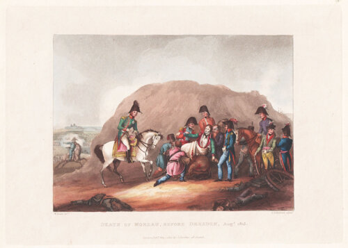 Death of Moreau before Dresden August 1813