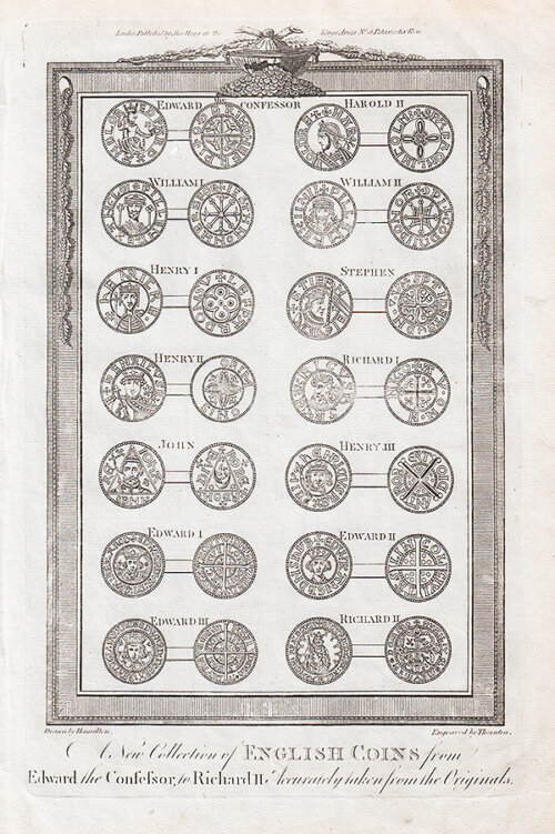 A New Collection of English Coins from Edward the Confessor to Richard II  Accurately taken from the Originals