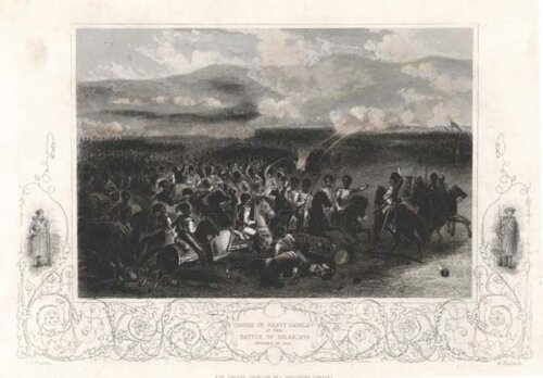 Charge of Heavy Cavalry at the Battle of Balaklava  October 25th 1854 