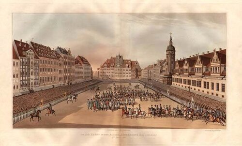 Grand Entry of the Allied Sovereigns into Leipsic  19th October 1813