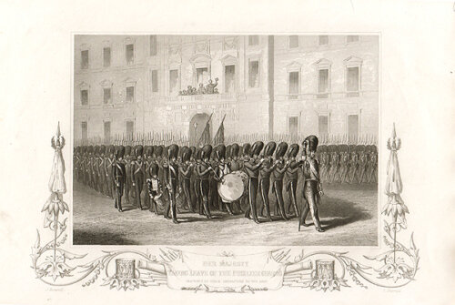Her Majesty taking leave of the Fusilier Guards previous to their departure to the East