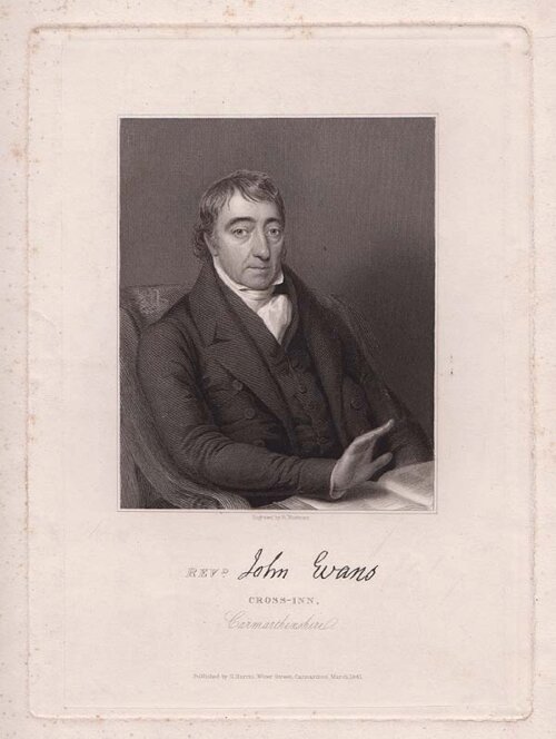 Revd John Evans Cross Inn Carmarthenshire