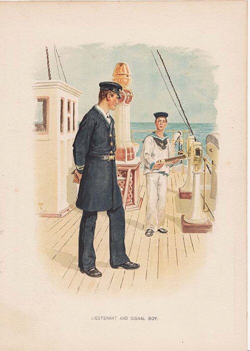 Lieutenant and Signal Boy