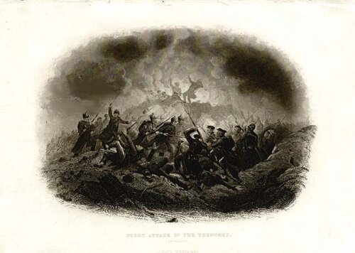 Night Attack in the trenches  Sebastopol