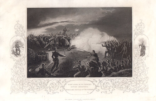 Night Scene in the Trenches before Sebastopol  -  Attack and Repulse of the Russians
