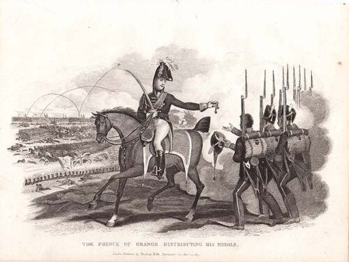 The Prince of Orange distributing his medals
