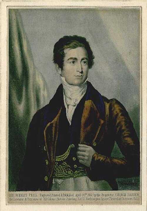 Sir Robert Peel  -  Baxter Print