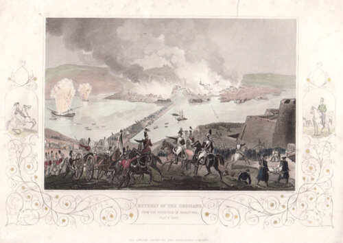 Retreat of the Russians from the South Side of Sebastopol Sept 8th 1855