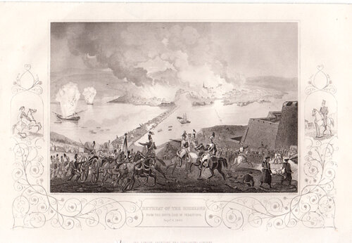 Retreat of the Russians from the South Side of Sebastopol Sept 8th 1855
