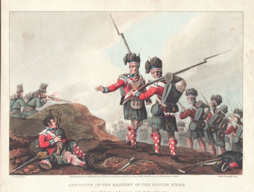 Anecdote of the bravery of the Scotch Piper of the 11th Highland Regiment at the Battle of Vimiera.