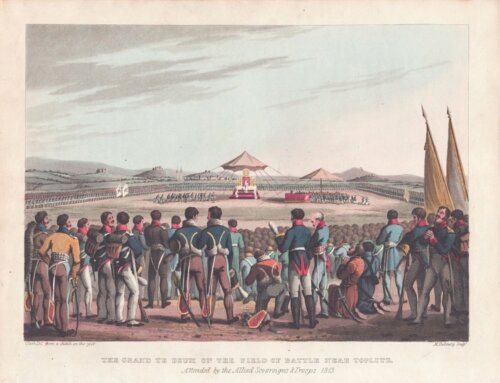 The Grand Te Deum on the field of Battle near Toblitz....