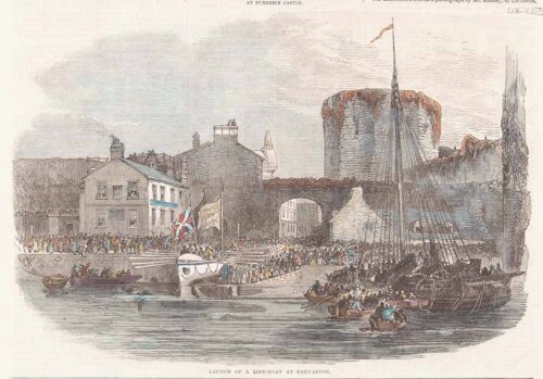 Launch of a Life-Boat at Caernarvon.
