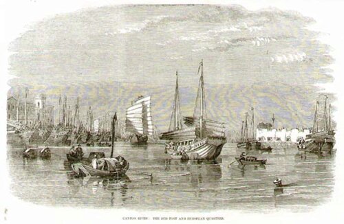Canton River : The Red Fort and European Quarters