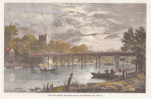 New Iron Bridge over the Thames at Cookham 