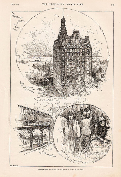 America Revisited by our Special Artist : Sketches in New York