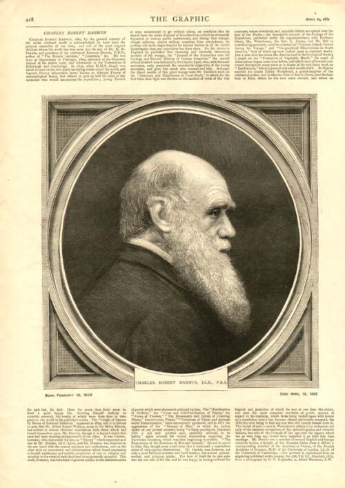 Charles Robert Darwin  LLD FRS