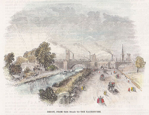 Derby from the road to the Racecourse