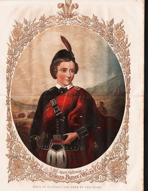 His Royal Highness Albert Edward Prince of Wales  KG  Duke of Rothsay and Lord of the Isles 