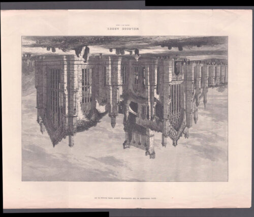 Melrose Abbey.  (antique print)